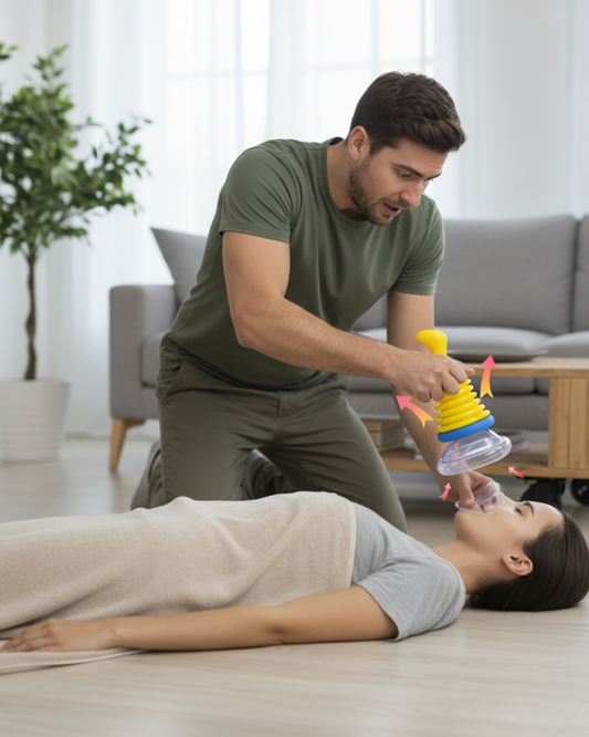 ResQ-Air™ | Direct Familiehulpmiddel bij Verstikking