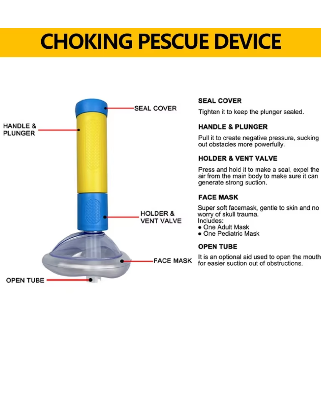 AirLung™ | Directe Hulp bij Verstikking, Altijd Binnen Handbereik