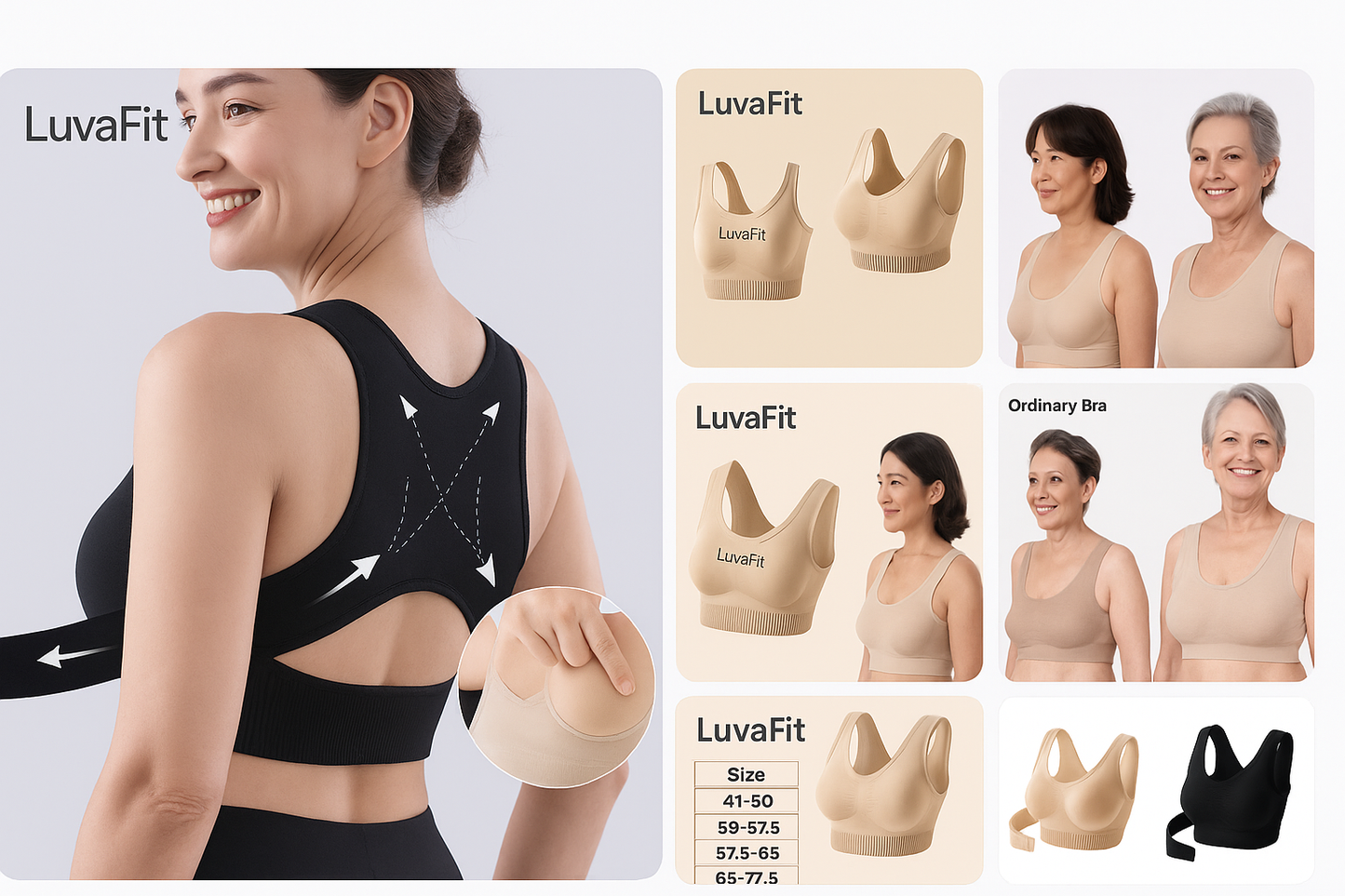 LuvaFit|Ondersteunt uw houding en biedt ongekend draagcomfort.