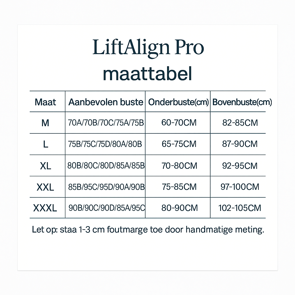 LiftAlign Pro|Zorgt direct voor een rechte rug en een zelfverzekerde uitstraling.