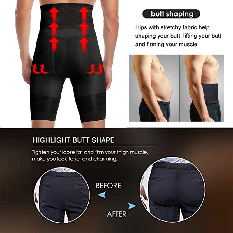 SlimFit™ | Hoge Taille Corrigerende Herenboxers