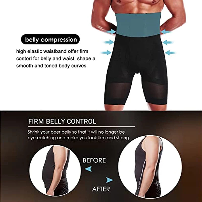 SlimFit™ | Hoge Taille Corrigerende Herenboxers