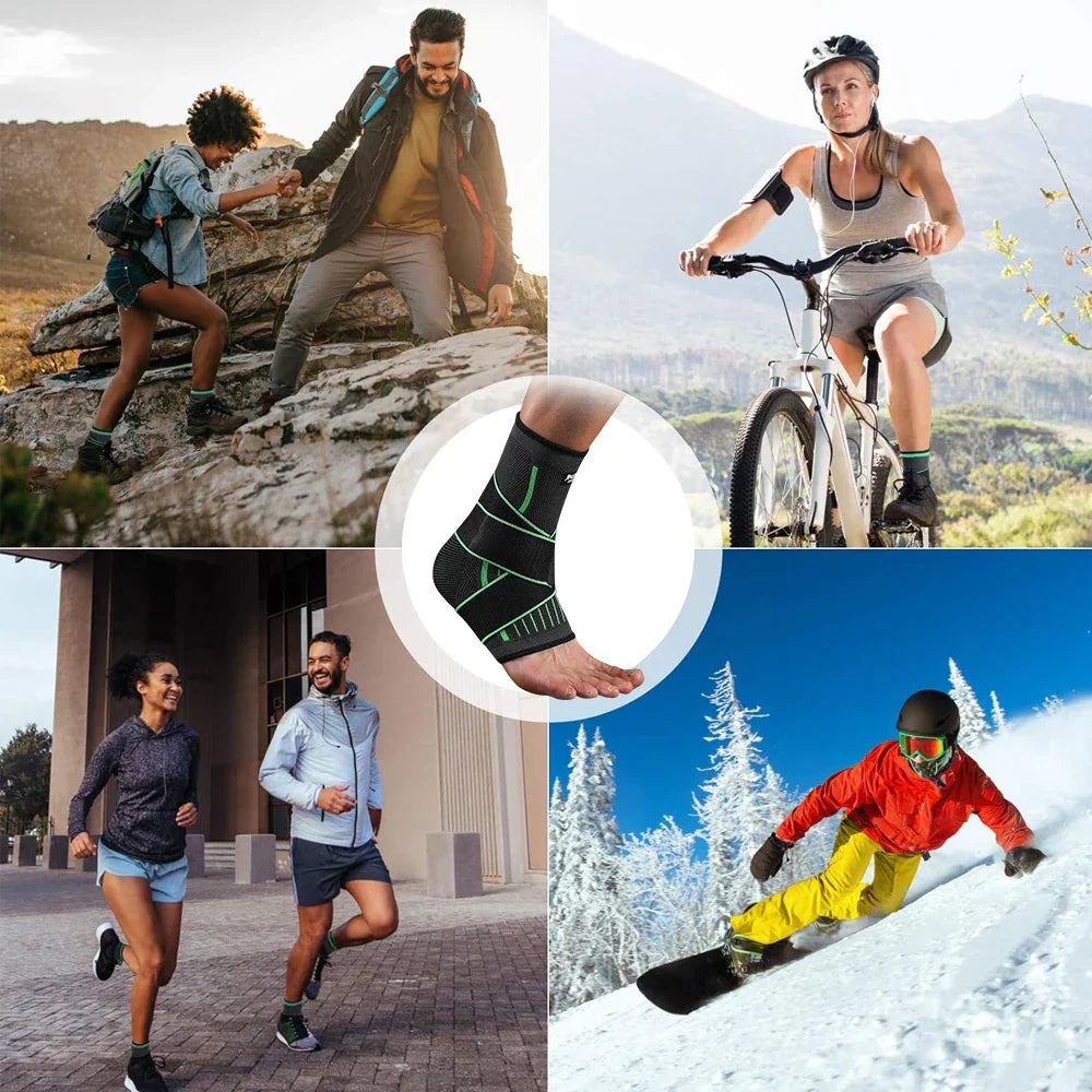 StepGuard™ | Enkelcompressiebandage – Verlichting & Ondersteuning